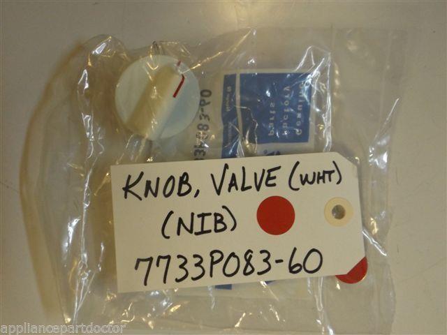Maytag Gas Stove 7733P083-60 Knob, Valve (wht) NEW IN BOX Maytag Gas Stove 7733P083-60 Knob, Valve (wht) NEW IN BOX